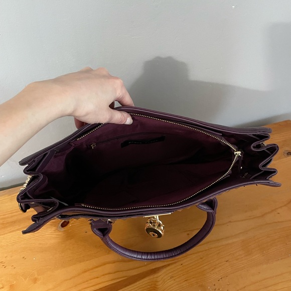 Purple Bag with Gold Stud Detail - Picture 2 of 3